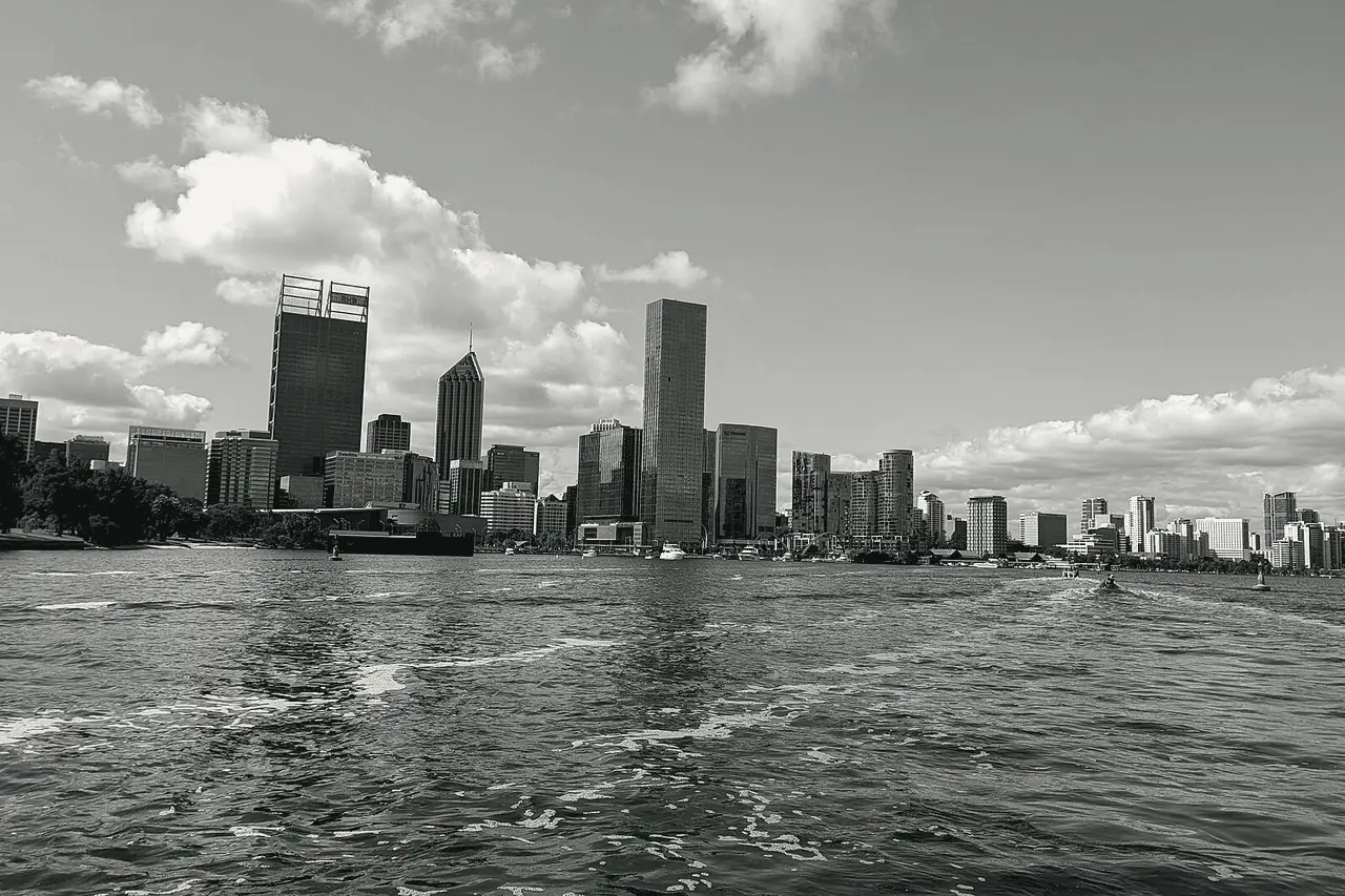 The Perth skyline across the Swan River